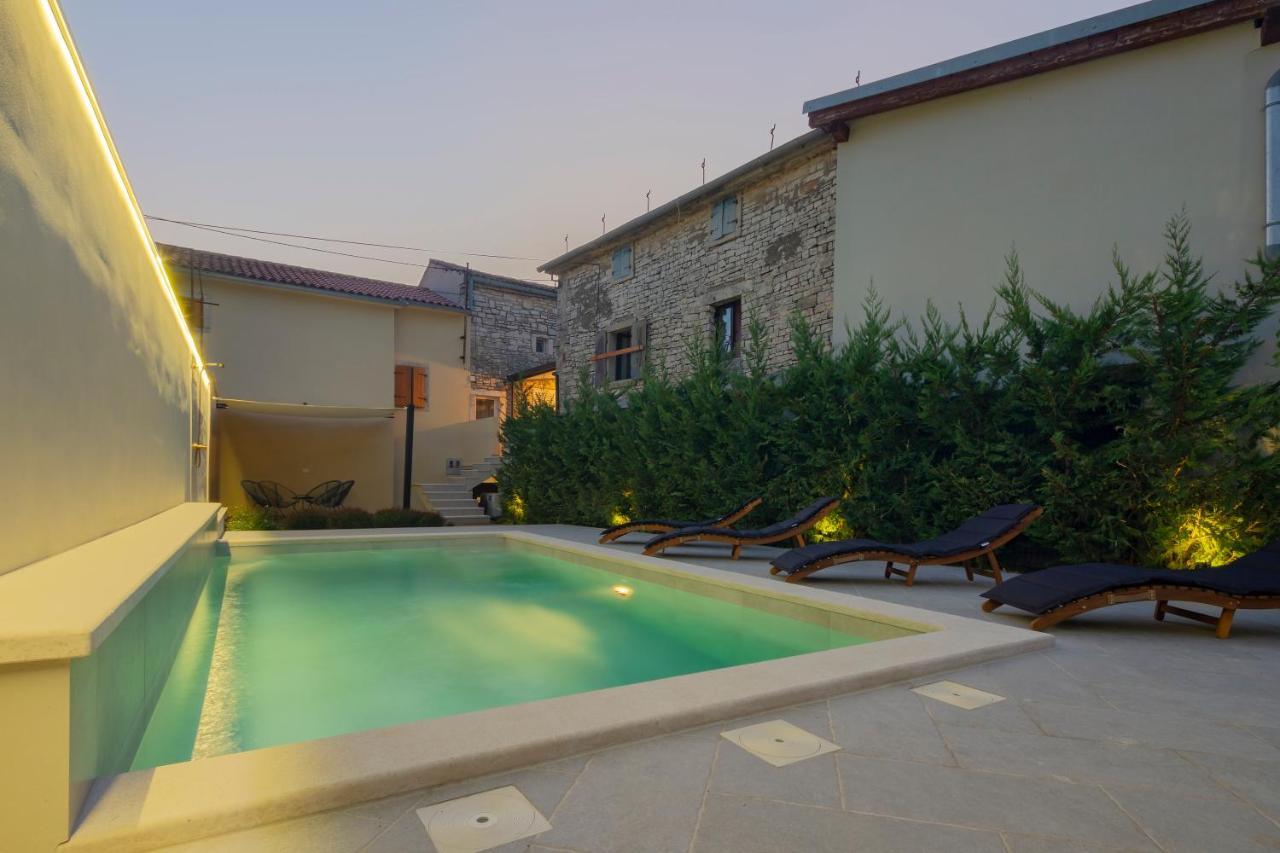 Authentic Istrian Villa Stazione With Pool Cabrunici Exterior foto